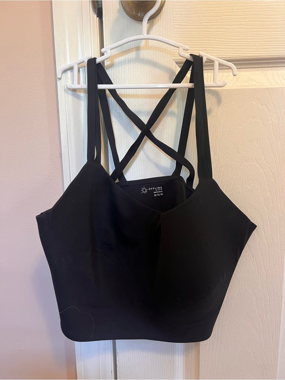 Black Strappy sports bra